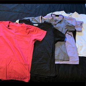 Lot of 5 scrubs tops size small